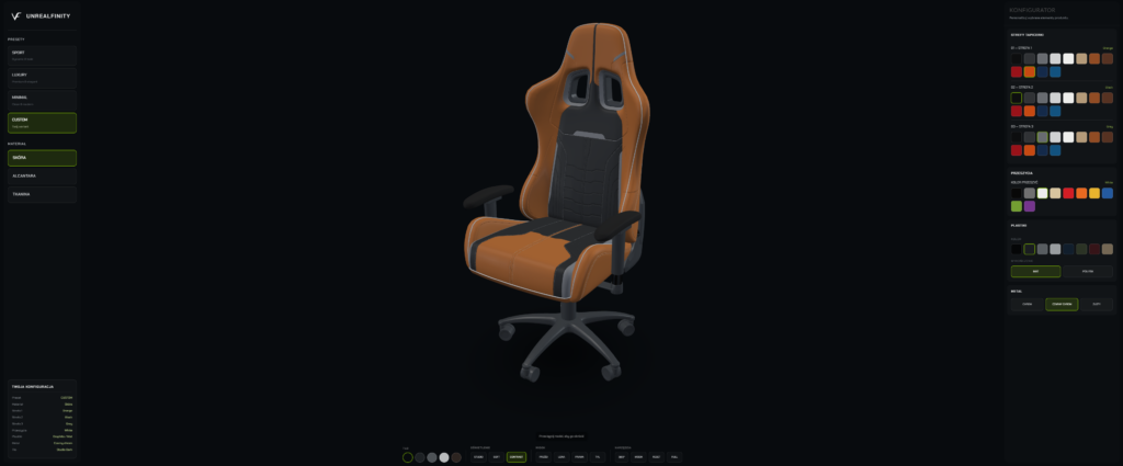 Prezentacja produktu 3D – interaktywny model produktu