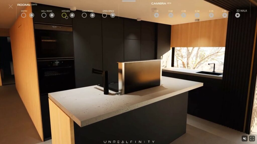 Realistyczna interaktywna prezentacja 3D wykonana w Unreal Engine